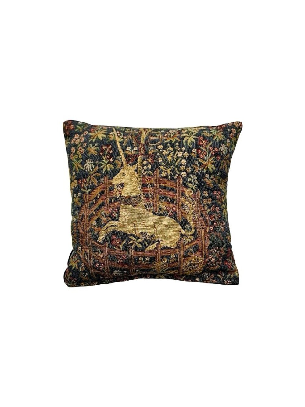 Decorative Pillow French Tapestry The Unicorn Small Throw Cushion Decor